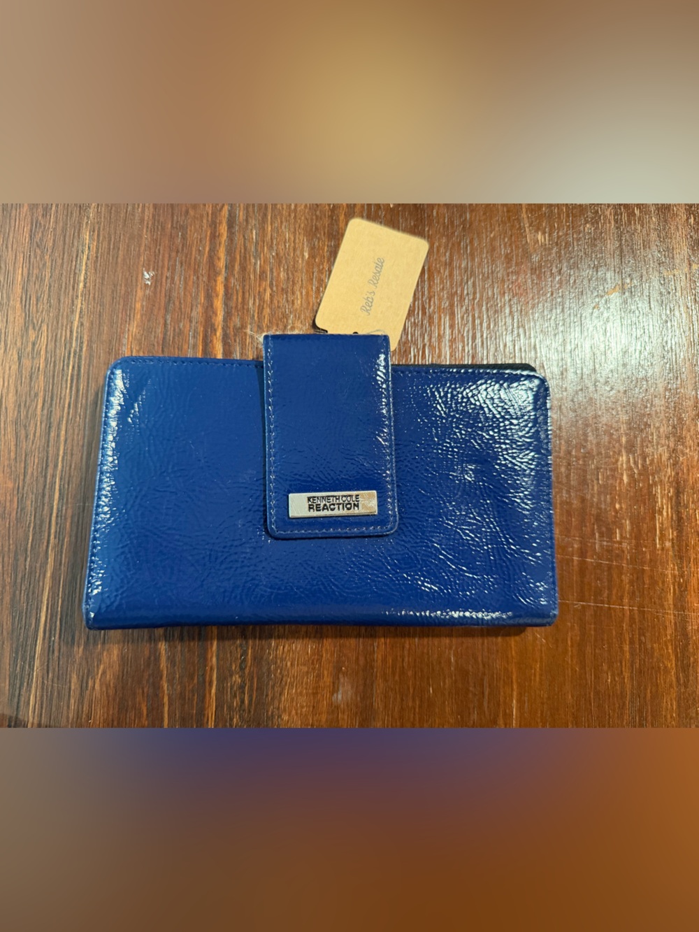 Kenneth Cole Reaction Patent Blue Wallet